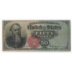 March 3, 1863 Fifty Cent Fourth Issue Fractional Note
