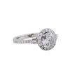 Image 1 : 14KT White Gold 2.17ctw Round Brilliant Cut Diamond Engagement Ring
