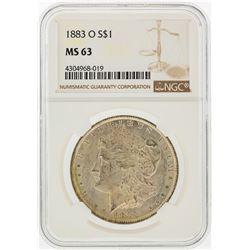 1883-O $1 Morgan Silver Dollar NGC Graded MS63