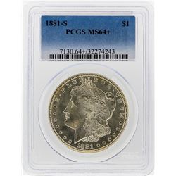 1881-S $1 Morgan Silver Dollar PCGS Graded MS64+
