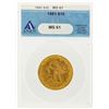Image 1 : 1881 $10 Liberty Head Eagle Gold Coin ANACS MS61