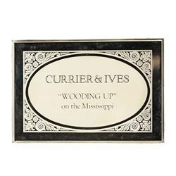 The Currier & Ives Proof .999 Silver Ingot Wooding Up - 2.71 Ounces