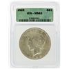 Image 1 : 1925 $1 Peace Silver Dollar ICG Graded MS63