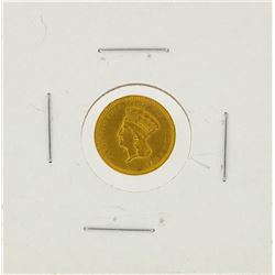 1857 $1 Indian Princess Head Type 3 Gold Coin