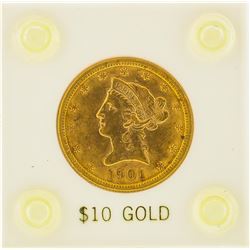 1901 $10 Liberty Head Eagle Gold Coin