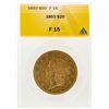 Image 1 : 1853 $20 Liberty Head Double Eagle Gold Coin ANACS F15