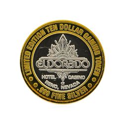 El Dorado $10 Casino Gaming Token .999 Silver Limited Edition