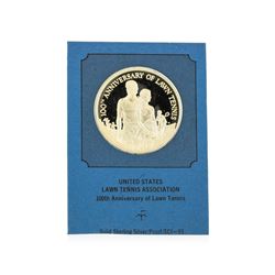U.S. Lawn Tennis Association Sterling Silver Proof Medal