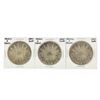Image 1 : Set of (3) 8 Reales Mexico Silver Coins 1890, 1895, 1895