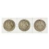Image 2 : Set of (3) 8 Reales Mexico Silver Coins 1890, 1895, 1895