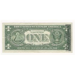 1963-A $1 Federal Reserve Note ERROR Partial Offset