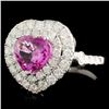 Image 2 : 18K Gold 2.43ct Sapphire & 1.73ctw Diamond Ring