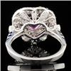 Image 3 : 18K Gold 2.43ct Sapphire & 1.73ctw Diamond Ring