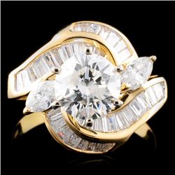 18K Gold 2.39ctw Diamond Ring