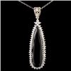 Image 1 : 14K Gold 8.03ct Tourmaline & 0.92ctw Diamond Penda