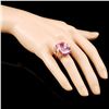 Image 3 : 18K Rose Gold 18.73ct Kunzite & 0.52ctw  Diamond R