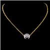 Image 1 : 14K Yellow Gold 0.44ct Diamond Necklace