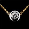 Image 2 : 14K Yellow Gold 0.44ct Diamond Necklace