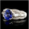 Image 2 : 14K White Gold 2.00ct Tanzanite & 1.35ct Diamond R