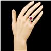 Image 4 : 14K Gold 5.57ct Ruby & 1.49ctw Diamond Ring