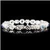 Image 2 : 18K Gold 4.02ct Sapphire & 2.02ctw Diamond Bracele