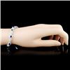 Image 3 : 18K Gold 4.02ct Sapphire & 2.02ctw Diamond Bracele