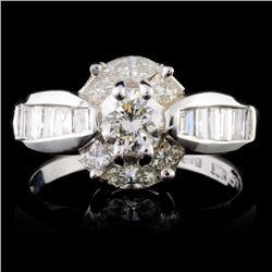 18K White Gold 1.60ctw Diamond Ring