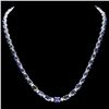 Image 2 : `14k Gold 30ct Sapphire 1.20ct Diamond Necklace