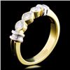 Image 1 : 18K TT Gold 0.36ctw Diamond Ring