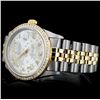 Image 2 : Rolex YG/SS DateJust 1.50ct Diamond Gent's Watch