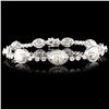 Image 1 : 18K Gold 5.29ctw Diamond Bracelet