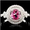 Image 1 : 18K Gold 1.33ct Spinel & 0.53ctw Diamond Ring