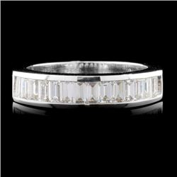 14K White Gold 1.00ctw Diamond Ring