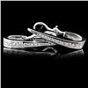 Image 2 : 14K White Gold 2.07ctw Diamond Earrings