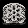 Image 1 : 14K White Gold 2.95ctw Fancy Color Diamond Ring