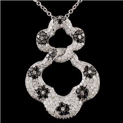 14K WG 1.21ctw Fancy Color Diamond Earrings