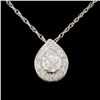 Image 1 : 18K Gold 0.53ctw Diamond Pendant