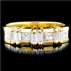 18K Gold 0.70ctw Diamond Ring