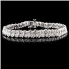 Image 1 : 14K White Gold 2.00ctw Diamond Bracelet