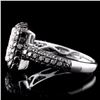 Image 3 : 14K White Gold 1.60ctw Fancy Color Diamond Ring