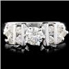 Image 1 : 18K Gold 0.69ctw Diamond Ring