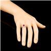 Image 3 : 18K Gold 0.99ct Ruby & 0.31ctw Diamond Ring