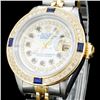 Image 2 : Rolex YG/SS DateJust Ladies 1.00ct Diamond Watch