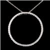 Image 1 : 14K Gold 1.23ctw Diamond Pendant