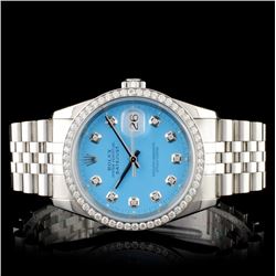 Rolex SS DateJust Diamond Men's Watch