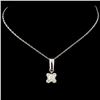 Image 2 : 14K Gold 0.52ctw Diamond Pendant