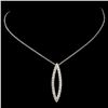 Image 2 : 14K Gold 0.43ctw Diamond Pendant