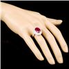 Image 3 : 18K Gold 4.69ct Ruby & 0.64ctw Diamond Ring