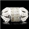 Image 1 : 18K Gold 1.56ctw Diamond Ring