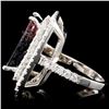 Image 3 : 14K Gold 10.74ct Tourmaline & 2.04ctw Diamond Ring
